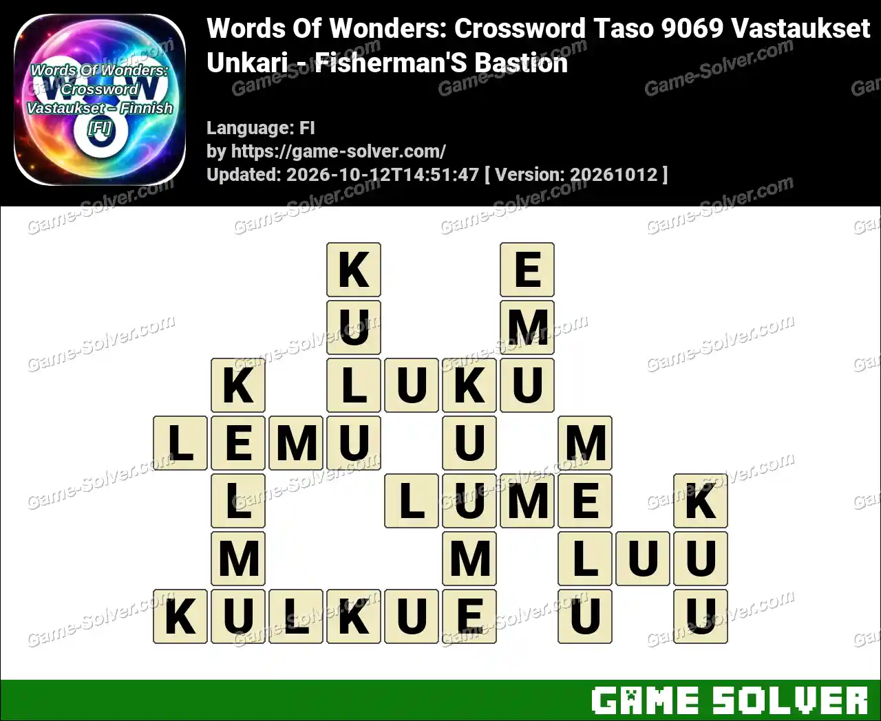 Words Of Wonders: Crossword Taso 9069 Vastaukset – Unkari – Fisherman’S Bastion